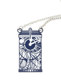BBC Doctor Who Gallifreyan Clock Tardis Necklace