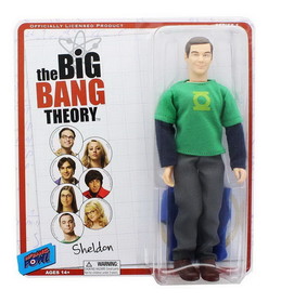 Bif Bang Pow BBP-17051ALT1-C Big Bang Theory 8" Retro Clothed Action Figure, Sheldon (Green Lantern/ Superman)