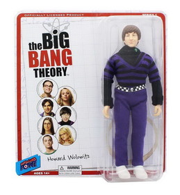 Bif Bang Pow BBP-17053ALT-C Big Bang Theory 8" Retro Clothed Action Figure, Howard (Purple Shirt)