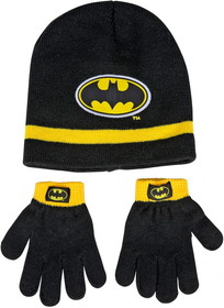 Berkshire Fashions BER-94798-C DC Comics Batman Kids Winter Beanie & Glove Set