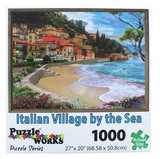 Bluegrass Premuim BGR-80804ITA-C Puzzleworks 1000 Piece Jigsaw Puzzle, Italian Village By The Sea