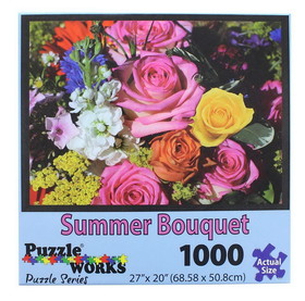 Bluegrass Premuim BGR-80805SUM-C Puzzleworks 1000 Piece Jigsaw Puzzle, Summer Bouquet
