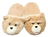 Bioworld BIW-122TED-C Ted The Movie Plush Slippers
