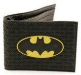 Bioworld BIW-56640-C Batman Shield Black Rubber Bifold Wallet