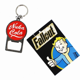 Bioworld Fallout Nuka Cola Metal Keychain Bottle Opener