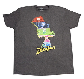 Bioworld Disney Duck Tales Characters Charcoal T-Shirt