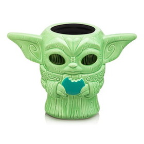Beeline Creative BLC-15761-C Geeki Tikis Star Wars: The Mandalorian Grogu with Cookie Ceramic Mug | 16 Ounces