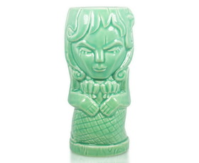 Geeki Tikis Green Mermaid Fantasy Mug, Ceramic Tiki Style Cup, Holds 15 Ounces