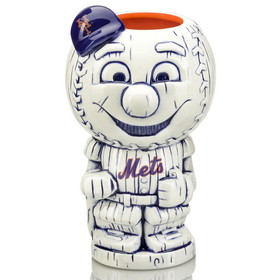 Beeline Creative BLC-44668-C Geeki Tikis MLB Mascot 26-Ounce Ceramic Mug | New York Mets, Mr. Met