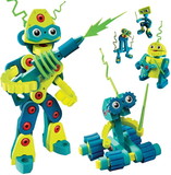 Bloco Toys BLT-BC-25009-C Bloco 225 Piece Construction Set, Robot Invasion