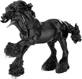 Breyer Animal Creations BYR-1841-C Breyer Traditional 1:9 Scale Model Horse | Obsidian Unicorn Stallion