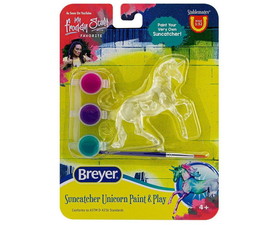 Breyer Animal Creations BYR-4231_ALB-C Breyer Suncatcher Unicorn Paint & Play DIY Set | Alborozo