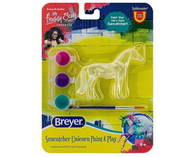 Breyer Animal Creations BYR-4231_WM-C Breyer Suncatcher Unicorn Paint & Play DIY Set | Warmblood Mare