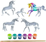 Breyer Animal Creations BYR-4238-C Breyer Suncatcher Unicorns Paint & Play DIY Set