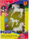 Breyer Animal Creations BYR-4262-C Breyer Unicorn Family Paint & Play | 1:32 Scale Model Horse Craft Kit