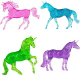 Breyer Animal Creations BYR-6048-C Breyer Stablemates 1:32 Scale Glitter Unicorns Gift Set of 4
