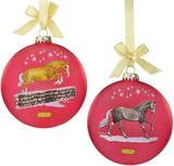 Breyer Animal Creations BYR-700825-C Breyer 2021 Artist Signature Holiday Ornament | Thoroughbred and Warmblood