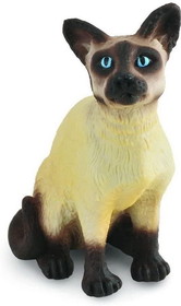 Breyer Animal Creations BYR-88331-C CollectA Cats & Dogs Collection Miniature Figure, Siamese Cat
