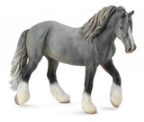 Breyer Animal Creations BYR-88574-C Breyer 1:18 Corral Pals Horse Collection: Grey Shire Horse Mare