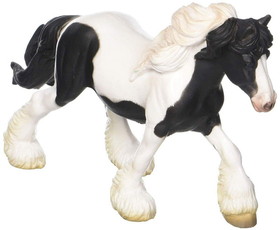 Breyer Animal Creations Breyer CollectA 1/18 Model Horse - Black & White Piebald Gypsy Mare