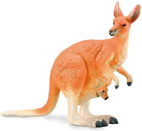 Breyer Animal Creations BYR-88921-C CollectA Wildlife Collection Miniature Figure | Kangaroo with Joey