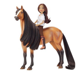 Breyer Animal Creations BYR-9203-C Spirit Riding Free 1:12 Classics Model Horse Set: Spirit & Lucky