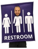 Transgender Bathroom Sign Adult Costume