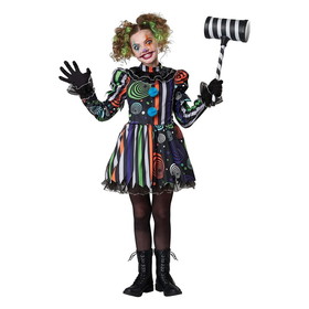 California Costumes Neon Nightmare Clown Child Costume