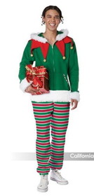 California Costumes Elf Fleece Jumpsuit / Adult