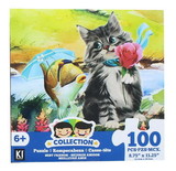 CroJack Capital CJC-02437-CAT-C Cat 100 Piece Juvenile Collection Jigsaw Puzzle