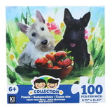 CroJack Capital CJC-02437-DOG-C Painting Dog 100 Piece Juvenile Collection Jigsaw Puzzle