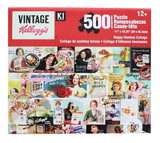 CroJack Capital CJC-02846-ADS-C Kellogg's Vintage Happy Hostess Collage 500 Piece Jigsaw Puzzle