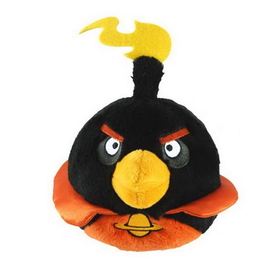 Commonwealth Toys Angry Birds Space 16" Talking Plush: Black Bird