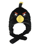 Commonwealth Toys CMN-93138-C Angry Birds Plush Hat: Black Bird