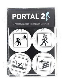 A Crowded Coop Portal 2 4-Piece Magnet Set