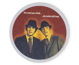 A Crowded Coop Single Retro Cork Drink Coaster - More You Drink/ Better We'll Look