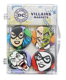 A Crowded Coop CRC-DCL102-C DC Comics Villains Magnet 4-Pack