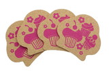 A Crowded Coop Retro Cork Coaster Set - Cupcake Cluster - Set of 4