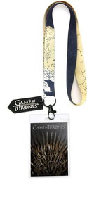 A Crowded Coop Game of Thrones Iron Throne Lanyard w/ PVC Charm