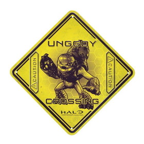 A Crowded Coop Halo Unggoy Crossing Tin Sign