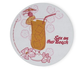 A Crowded Coop Single Retro Cork Drink Coaster - Sex On The Beach