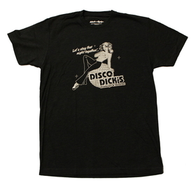 A Crowded Coop Kitsch on the Rocks Disco Dick's Men's Black T-Shirt