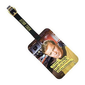 A Crowded Coop CRC-ST-L101-C Star Trek Captain Kirk Graphic Luggage Tag