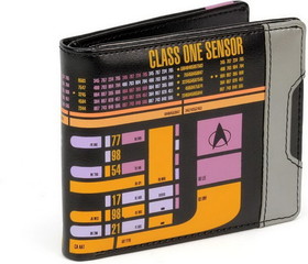 Crowded Coop CRC-STNL395-C Star Trek: The Next Generation LCARS Men's Bifold Wallet