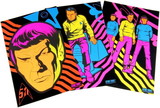 A Crowded Coop CRC-STOL234-C Star Trek TOS Black Light Posters, Set of 3