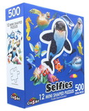 Cra-Z-Art CZA-0079ZZX-C Ocean Selfies Collection Of 12 Mini Shaped Puzzles, 500 Pieces Total