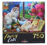 Cra-Z-Art CZA-1089ZZD-C Fancy Cats Afternoon Lessons 750 Piece Jigsaw Puzzle