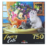 Cra-Z-Art CZA-1089ZZE-C Fancy Cats Tea By The Sea 750 Piece Jigsaw Puzzle