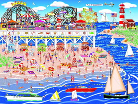 Cra-Z-Art CZA-1186ZZAE-C Oceanbay Carnival Pier 1000 Piece Jigsaw Puzzle