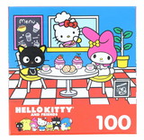 Cra-Z-Art CZA-8635_CAF-C Hello Kitty 100 Piece Jigsaw Puzzle | Hello Kitty and Friends Cafe